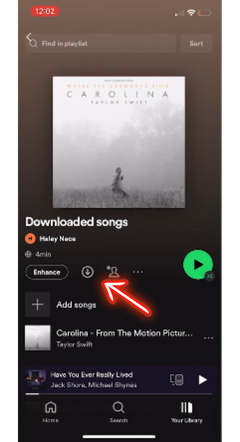 Click on little Download Arrow under the title.n
