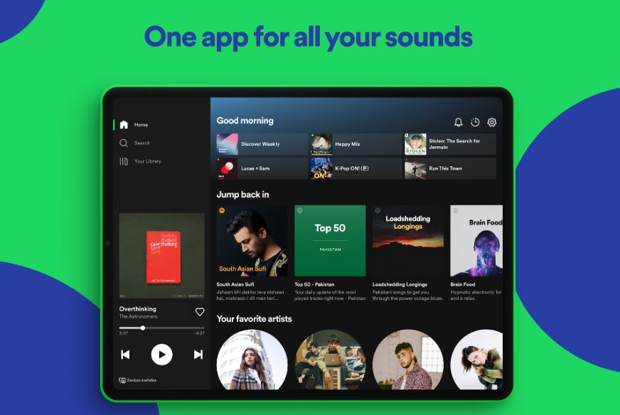 Spotify premium APK one app for all sounds