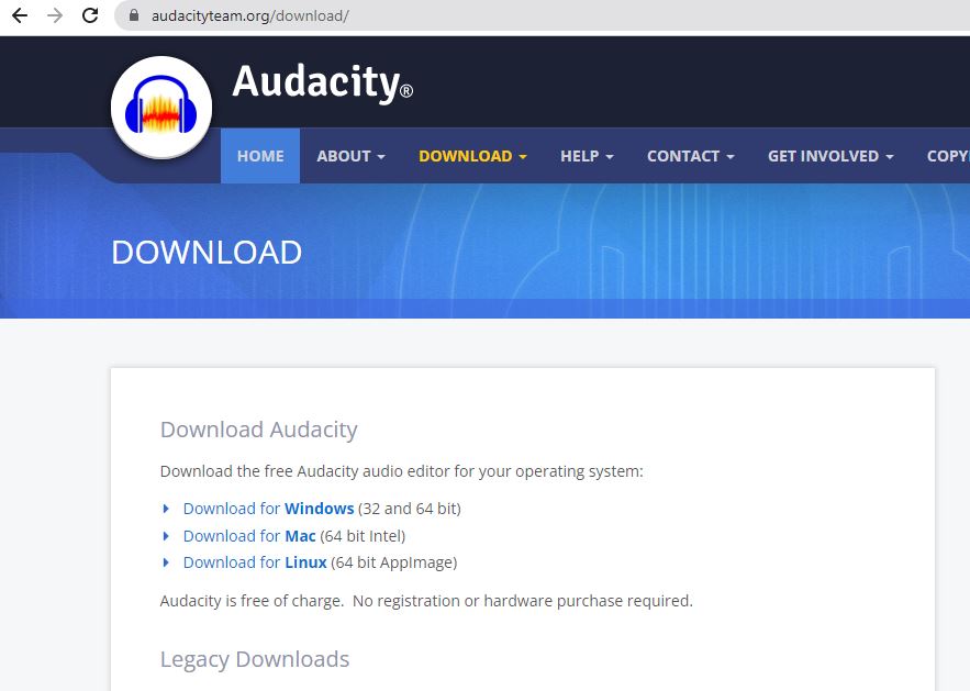 download audacity
