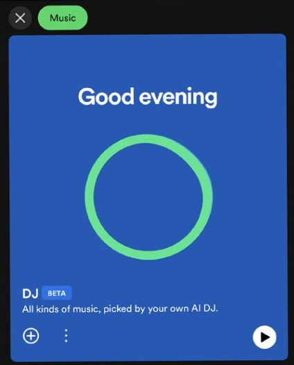 Spotify-DJ-AI-interface